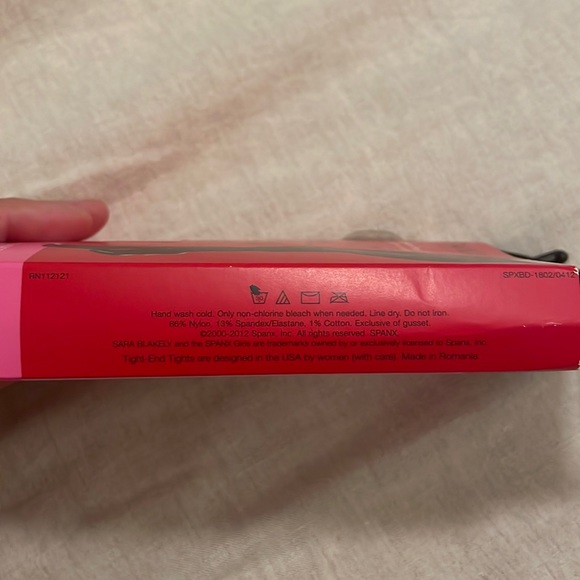 SPANX, Tight-End Tights, Patterned-Illusion Stripe, Black, size B, NEW! - Picture 5 of 7